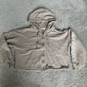 CALVIN KLEIN PERFORMANCE ZIP UP HOODED ACTIVEWEAR JACKET-SIZE M